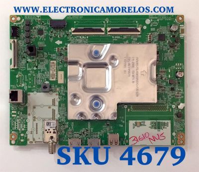MAIN PARA SMART TV LG 4K RESOLUCION ( 3840x2160 ) UHD / NUMERO DE PARTE 66346701 / EAX69487906(1.0) / G019B011DT / 1JPMXL22-0004 / PANEL NC500TQG-VXKH3 / DISPLAY V500DJ7-QE1 / MODELO 50UP7670PUC.AUSJLJM